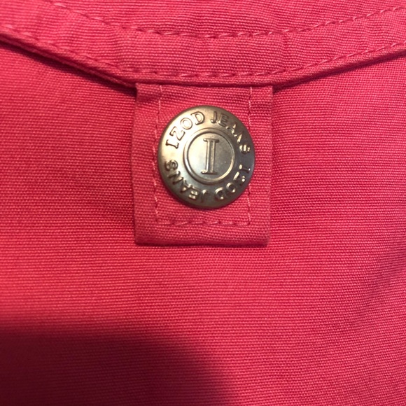 Izod jeans light pink Bermuda Shorts woman’s size 8 vacation - Picture 3 of 6